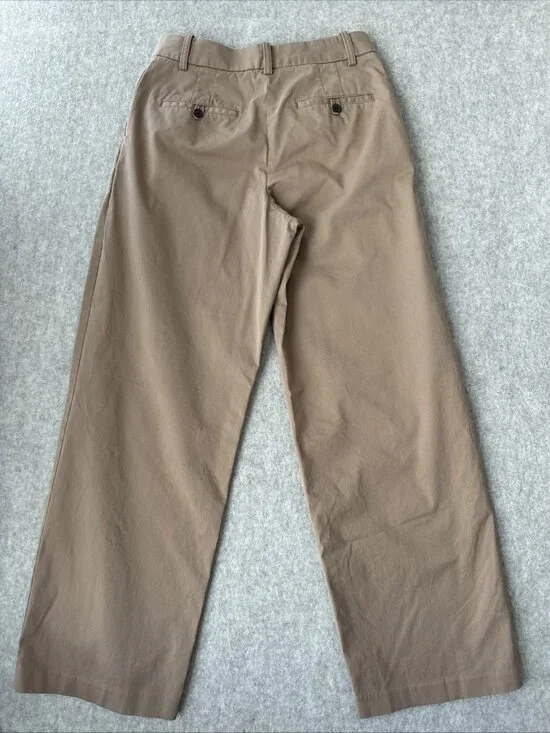 Aritzia Effortless Pant Pleated Tan Wide Leg Full Length Womens 6 - Picture 11 of 15